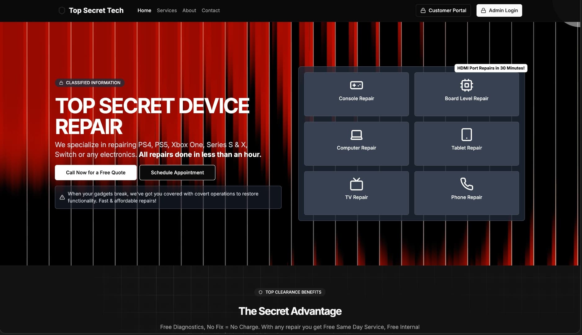 Top Secret Techs project preview